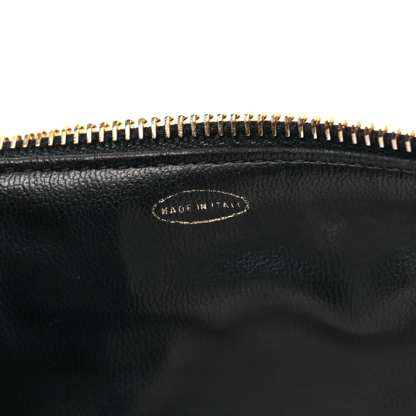 Lambskin Vanity Cosmetic Case Black