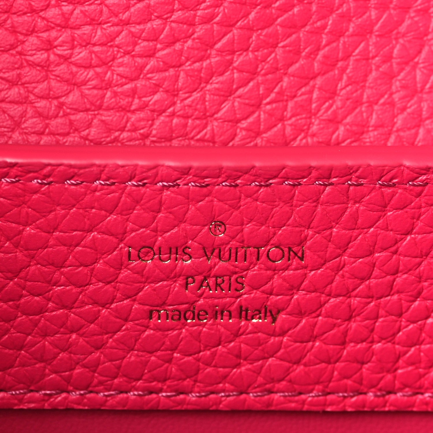 Louis Vuitton Taurillon Ostrich Capucines Mini Orange Fuchsia 6 of 9