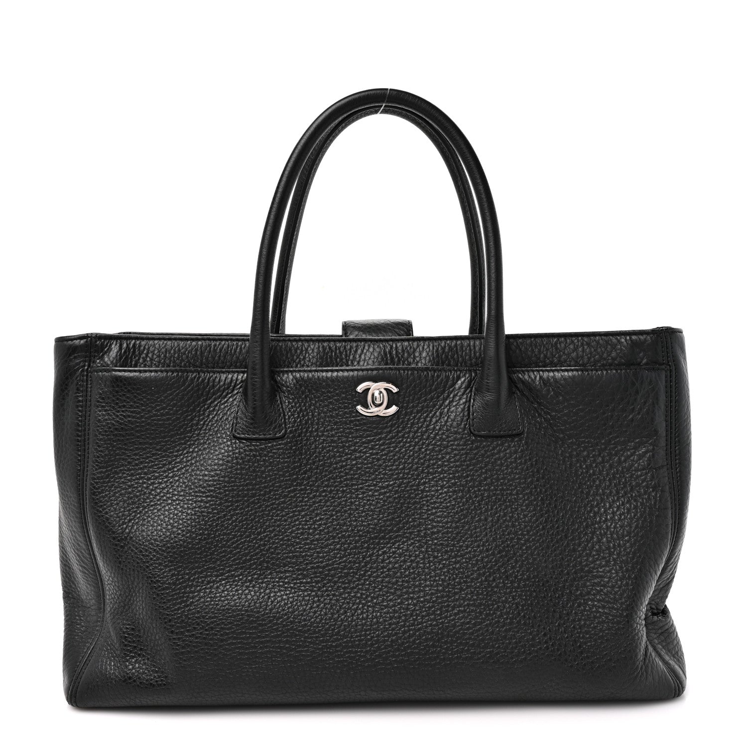 Chanel Calfskin Cerf Shopper Tote Black 1 of 10