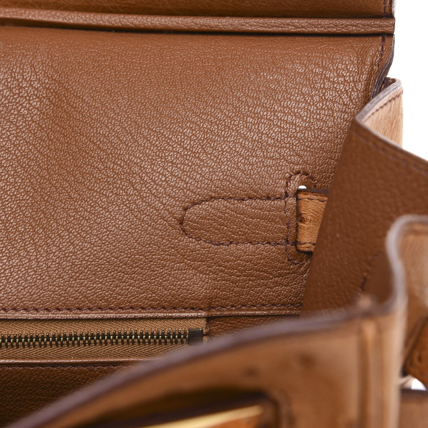 Ostrich Birkin 35 Gold