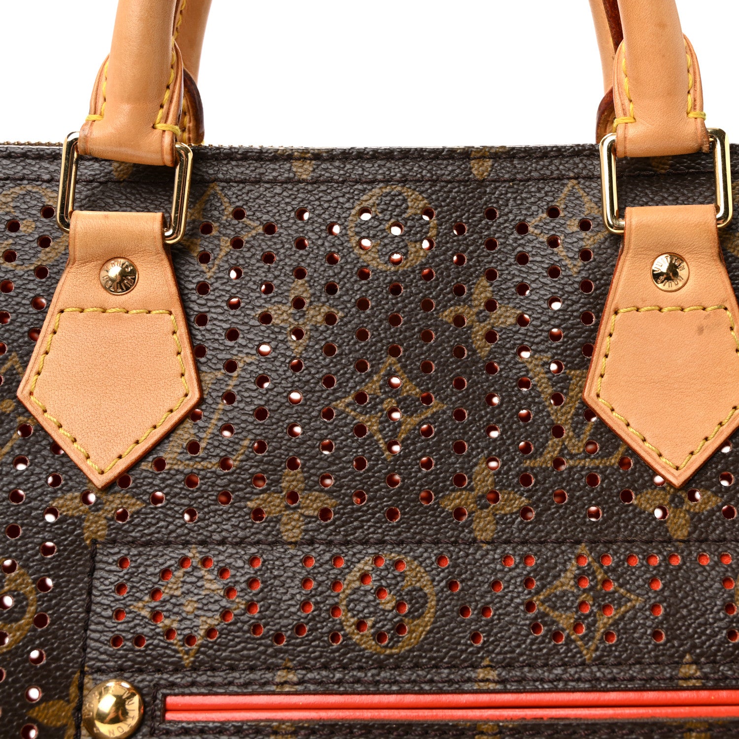 Louis Vuitton Monogram Perforated Speedy 30 Orange 1821674