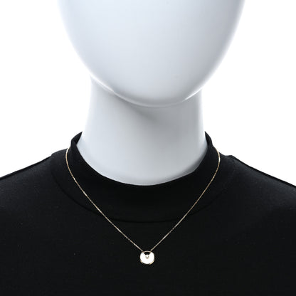 Cartier 18K Yellow Gold Diamond Mother of Pearl XS Amulette de Cartier Pendant Necklace 3 of 5
