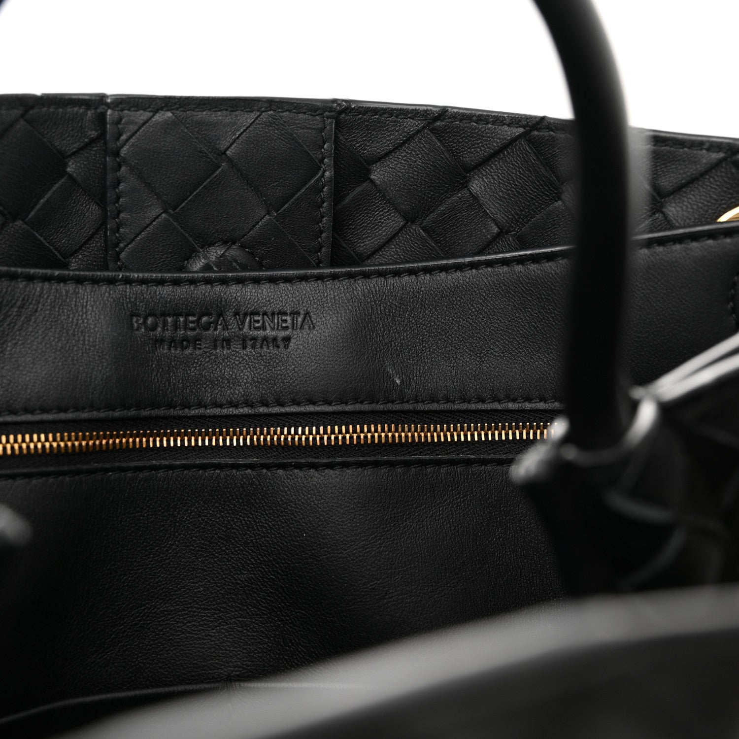 Bottega Veneta Nappa Intrecciato Medium Andiamo Shoulder Bag Black 11 of 12