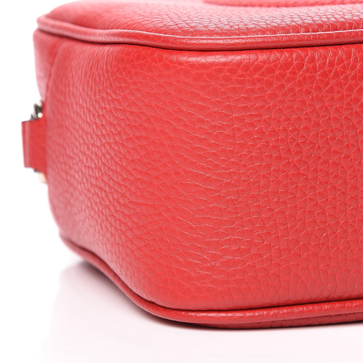 Pebbled Calfskin Small Soho Disco Bag Tabasco Red