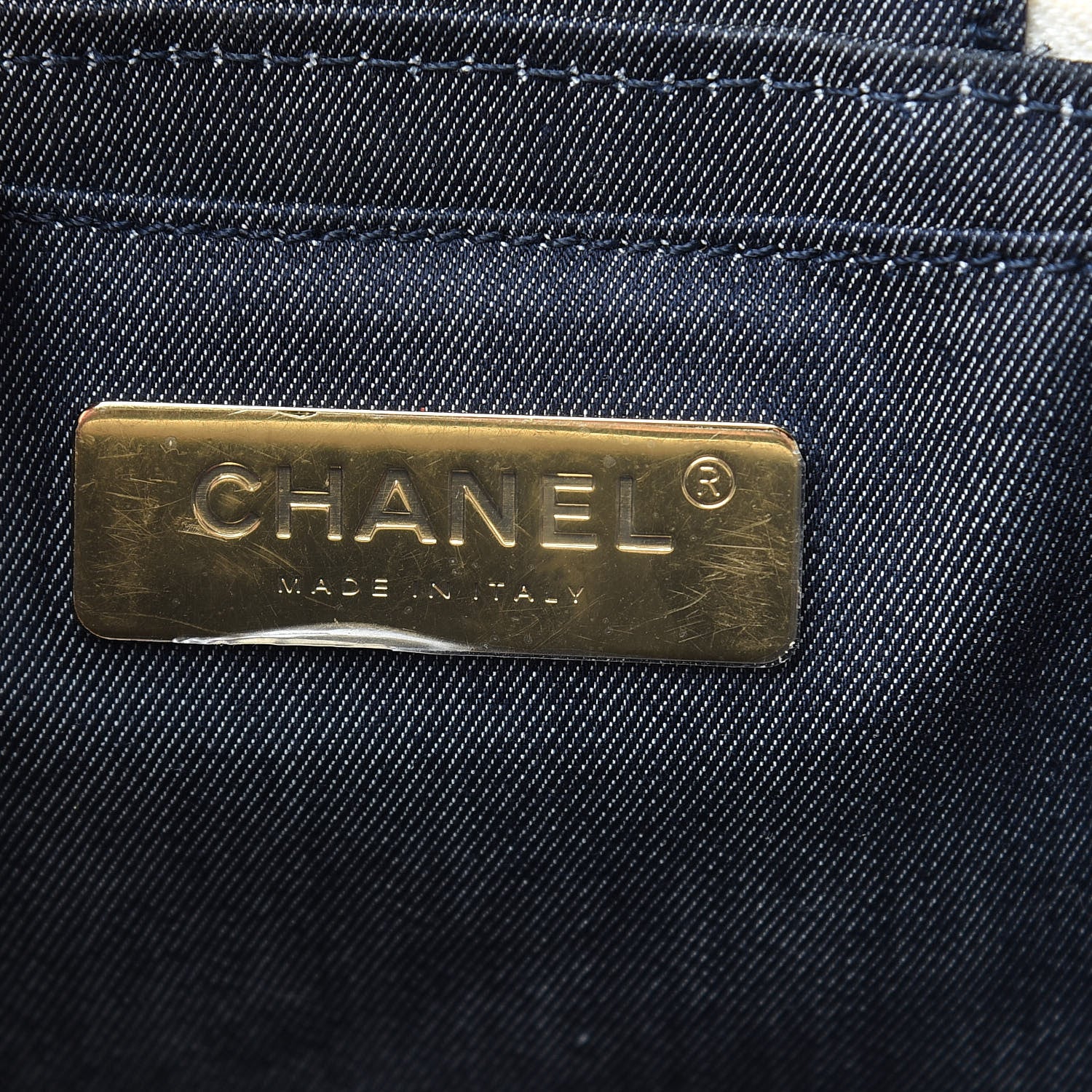 Chanel Tweed Lambskin Timeless Vanity Cosmetic Case White 6 of 10