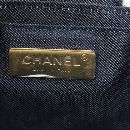 Chanel Tweed Lambskin Timeless Vanity Cosmetic Case White 6 of 10