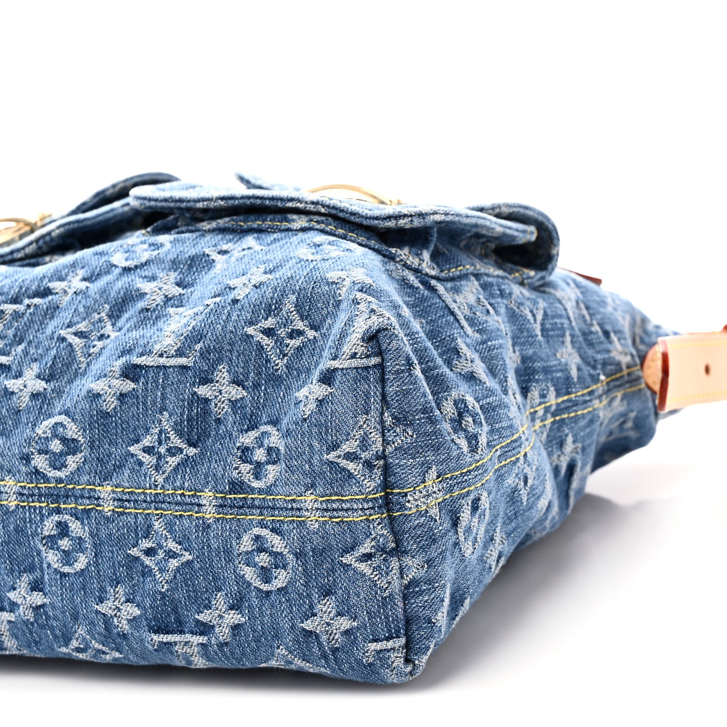 Monogram Denim Baggy PM  Blue