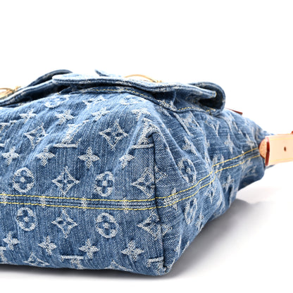 Louis Vuitton Monogram Denim Baggy PM  Blue 9 of 9