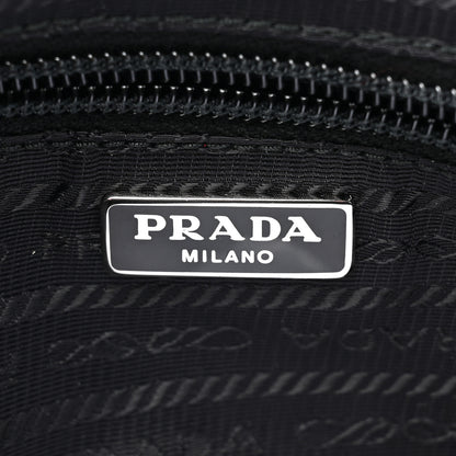 Prada Tessuto Nylon Saffiano Smalto Wristlet Black 6 of 8