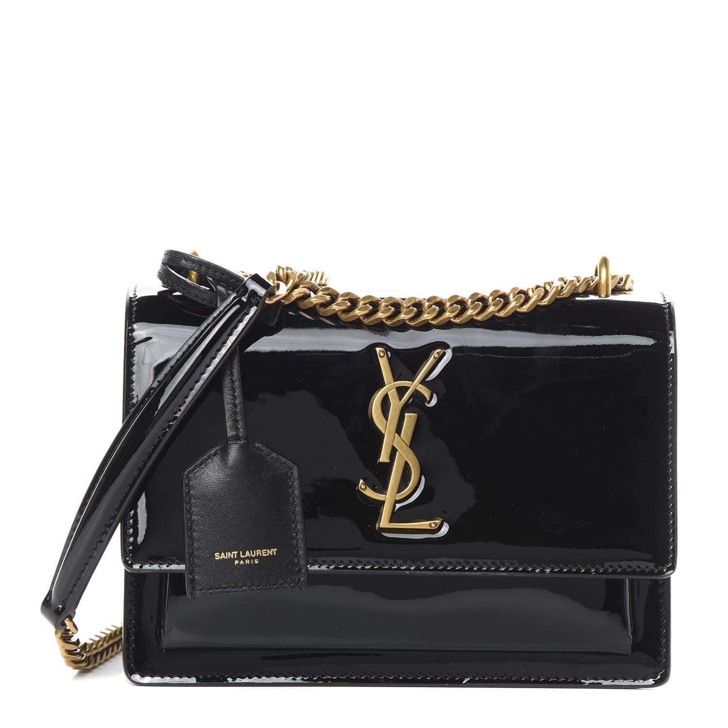 Saint Laurent Patent Small Monogram Sunset Black 1 of 11