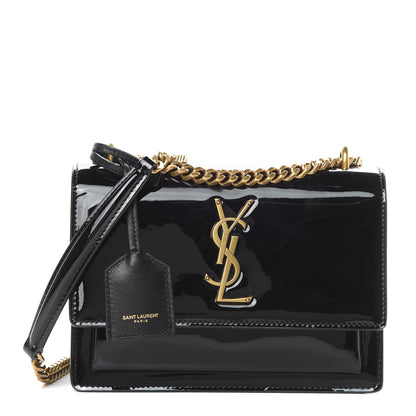 Saint Laurent Patent Small Monogram Sunset Black 1 of 11