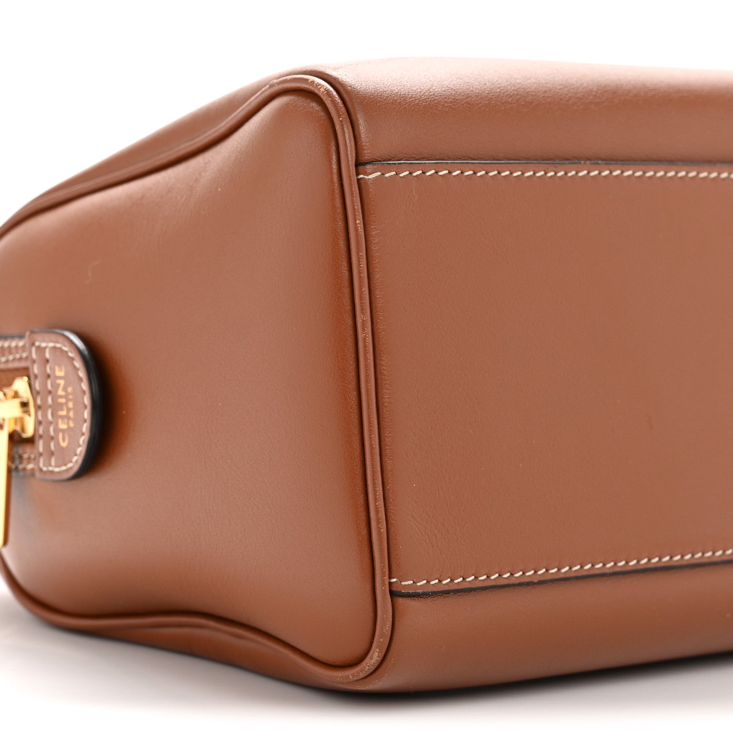 Celine Smooth Calfskin Triomphe Small Boston Bag Tan 28 of 40