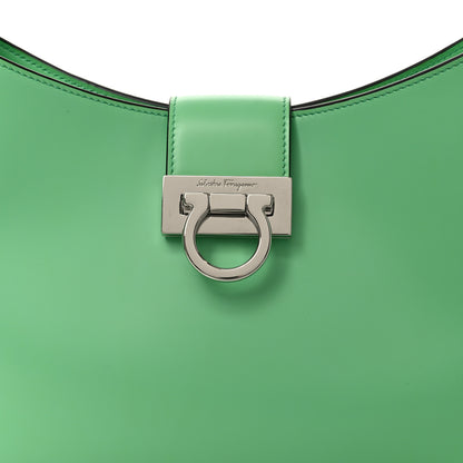 Salvatore Ferragamo Calfskin Trifolio Shoulder Bag Light Green 7 of 9