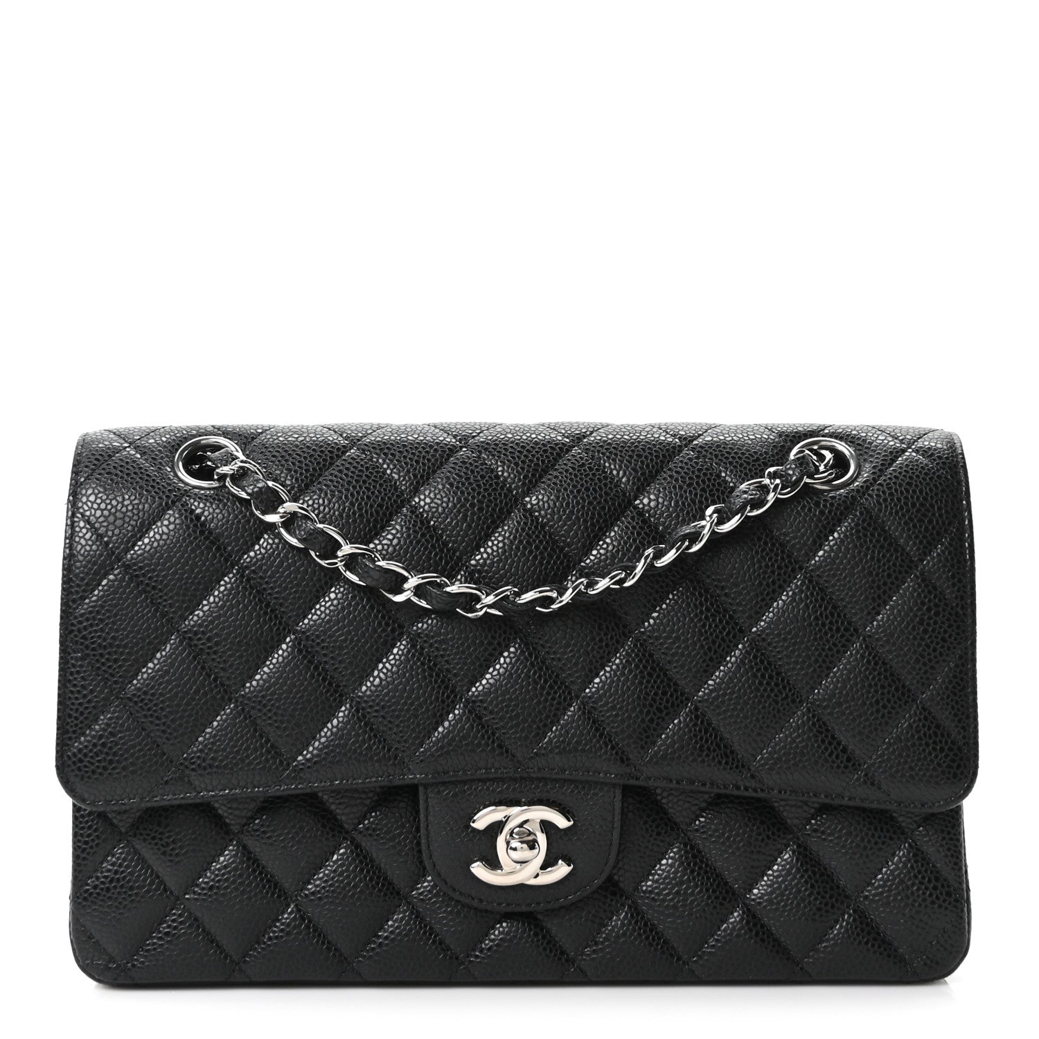Chanel Caviar Quilted Medium Double Flap Black 1 of 10