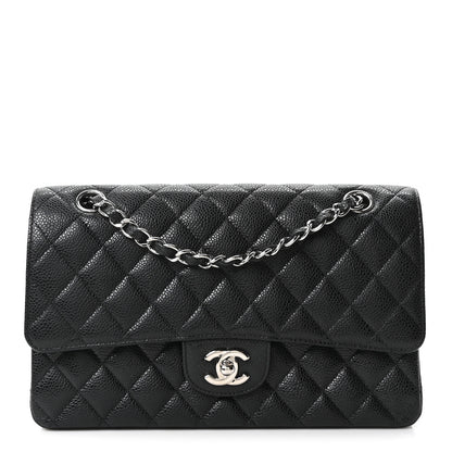 Chanel Caviar Quilted Medium Double Flap Black 1 of 10
