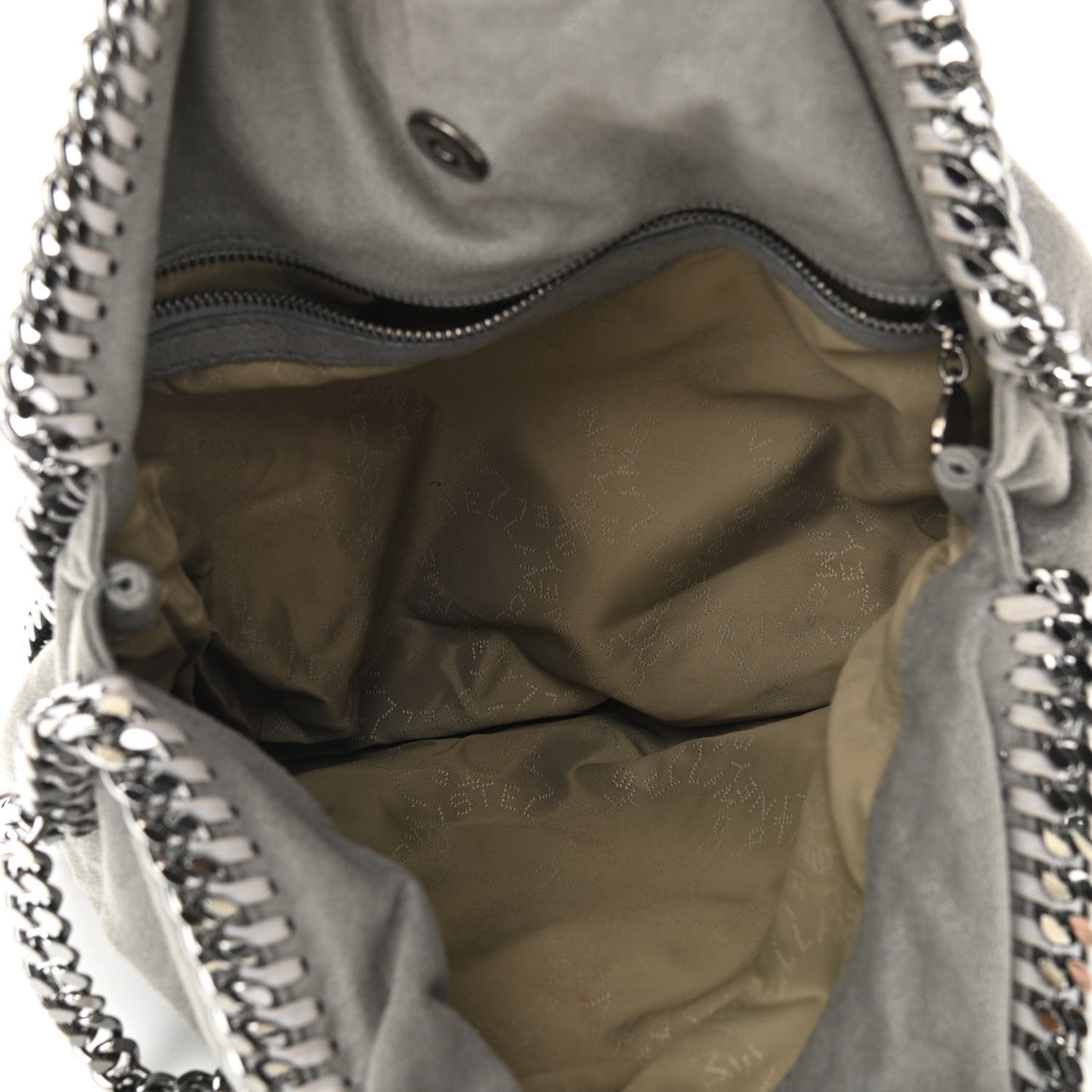 Shaggy Deer Small Falabella Tote Light Grey