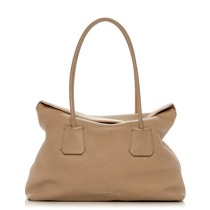 Burberry Grainy Calfskin Medium Baynard Tote Light Nude 1 of 8