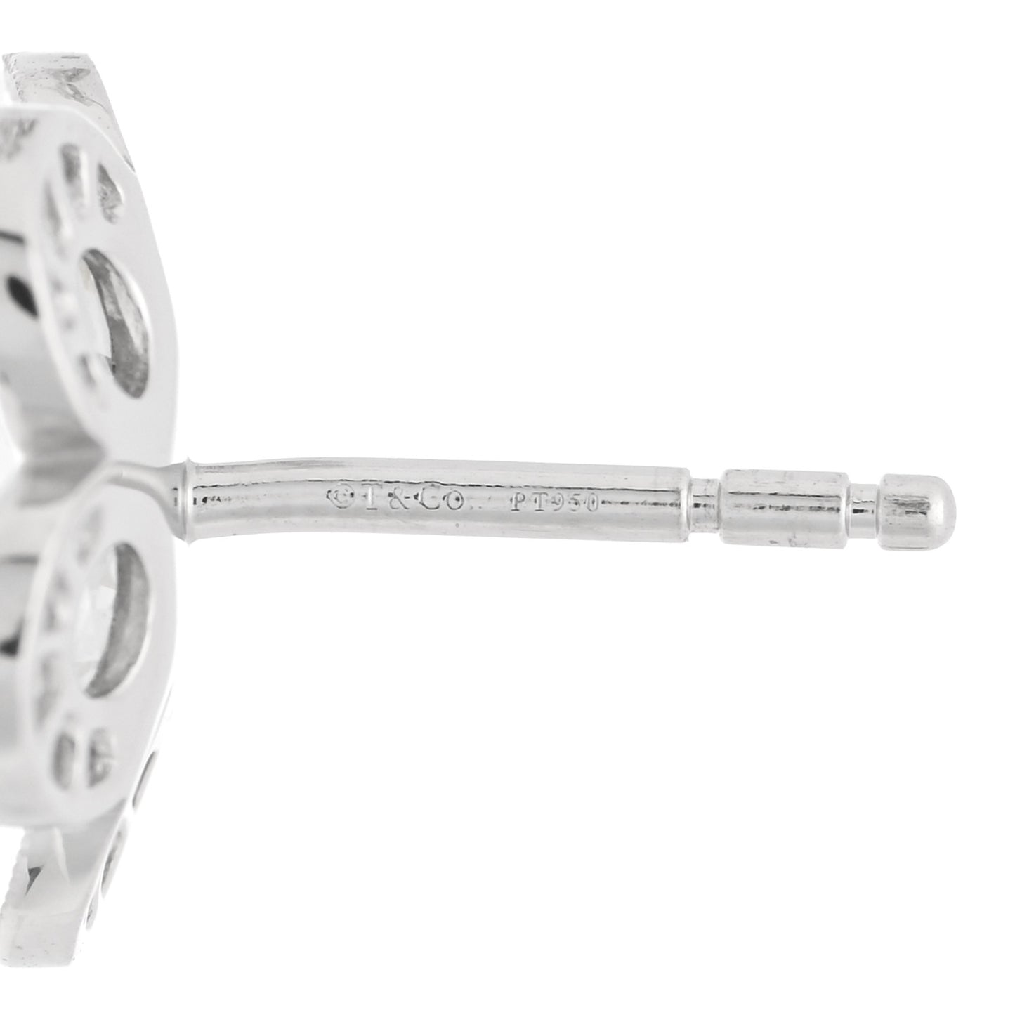 Platinum Diamond Enchant Flower Stud Earrings