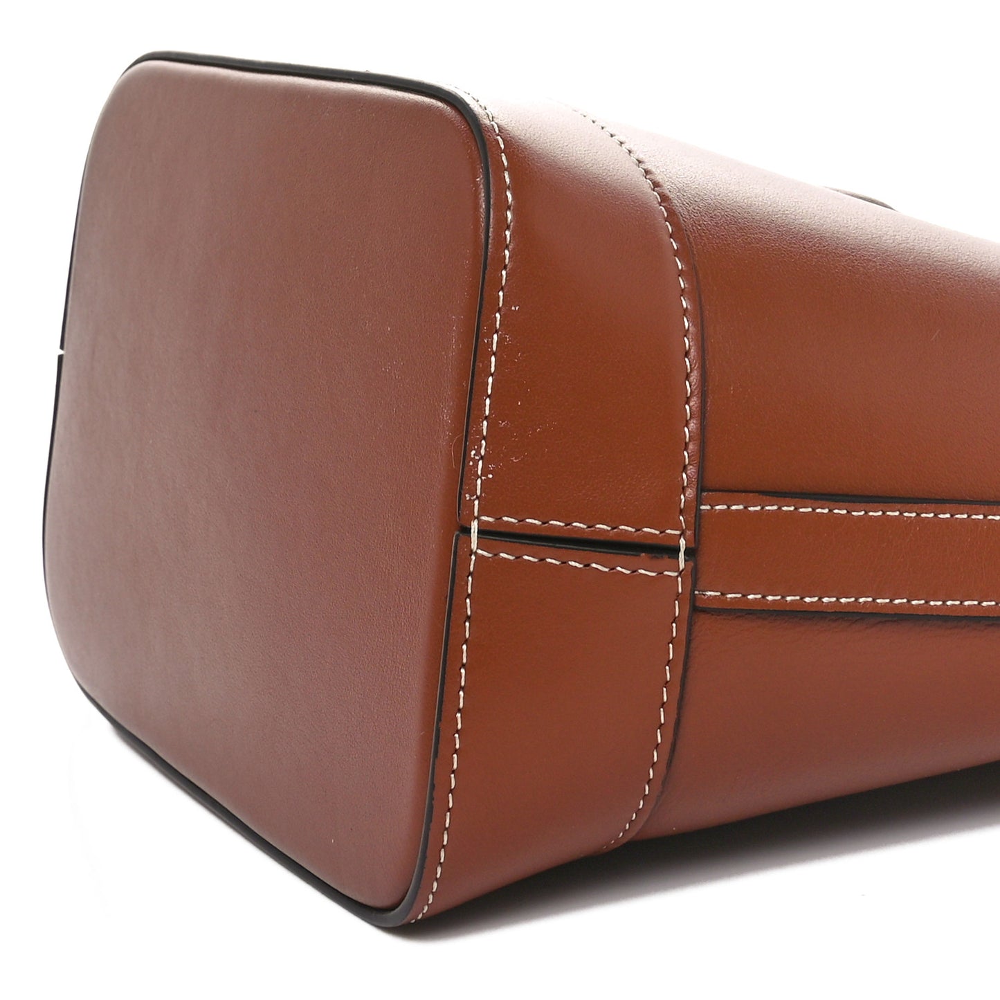 Smooth Calfskin Small Cuir Triomphe Bucket Bag Tan