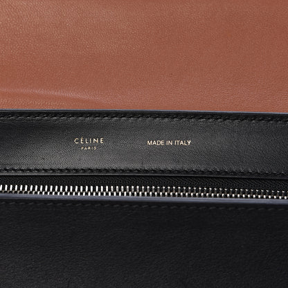 Celine Smooth Calfskin Suede Large Tri-Color Trapeze Peach 6 of 14
