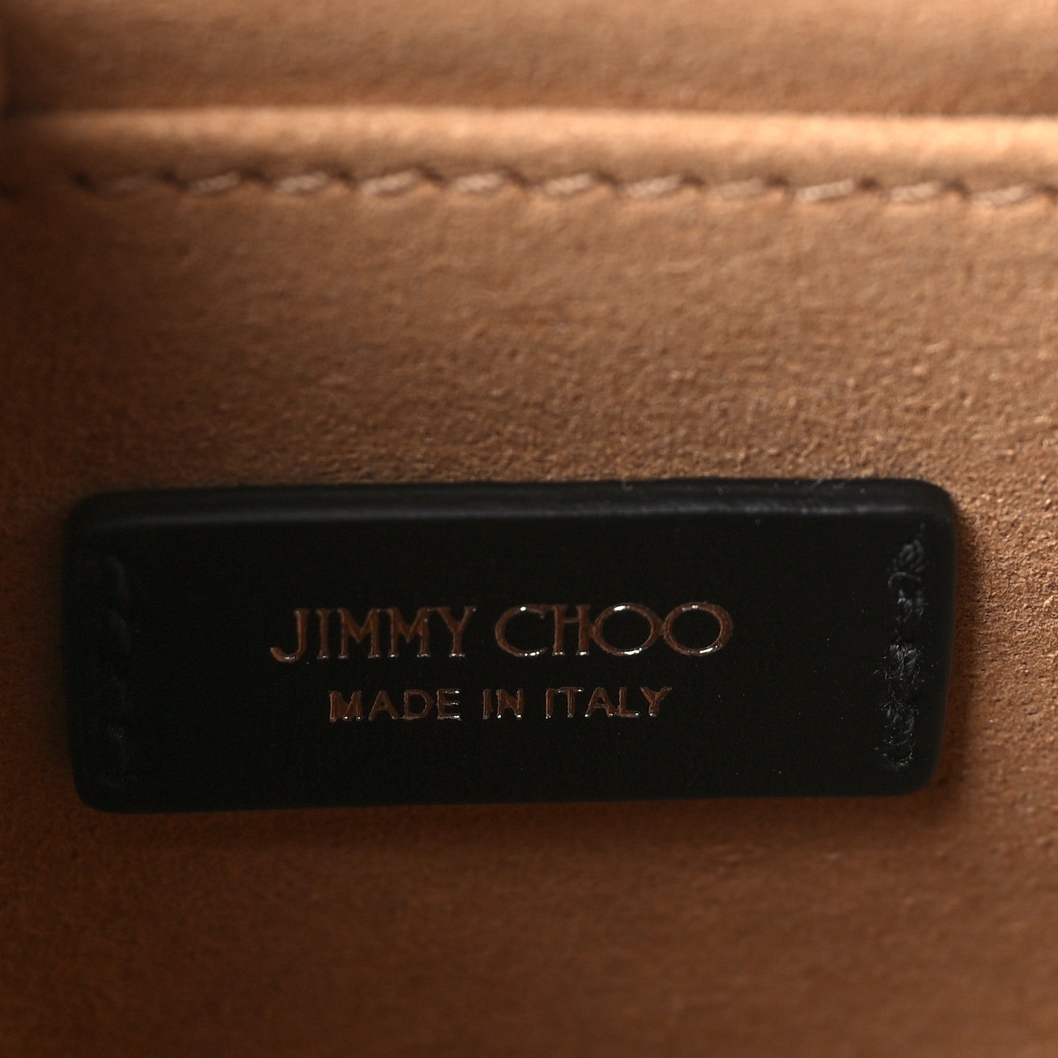 Jimmy Choo Grainy Calfskin Crystal Embellished Madeline Crossbody Bag Black 6 of 8