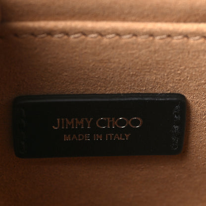 Jimmy Choo Grainy Calfskin Crystal Embellished Madeline Crossbody Bag Black 6 of 8