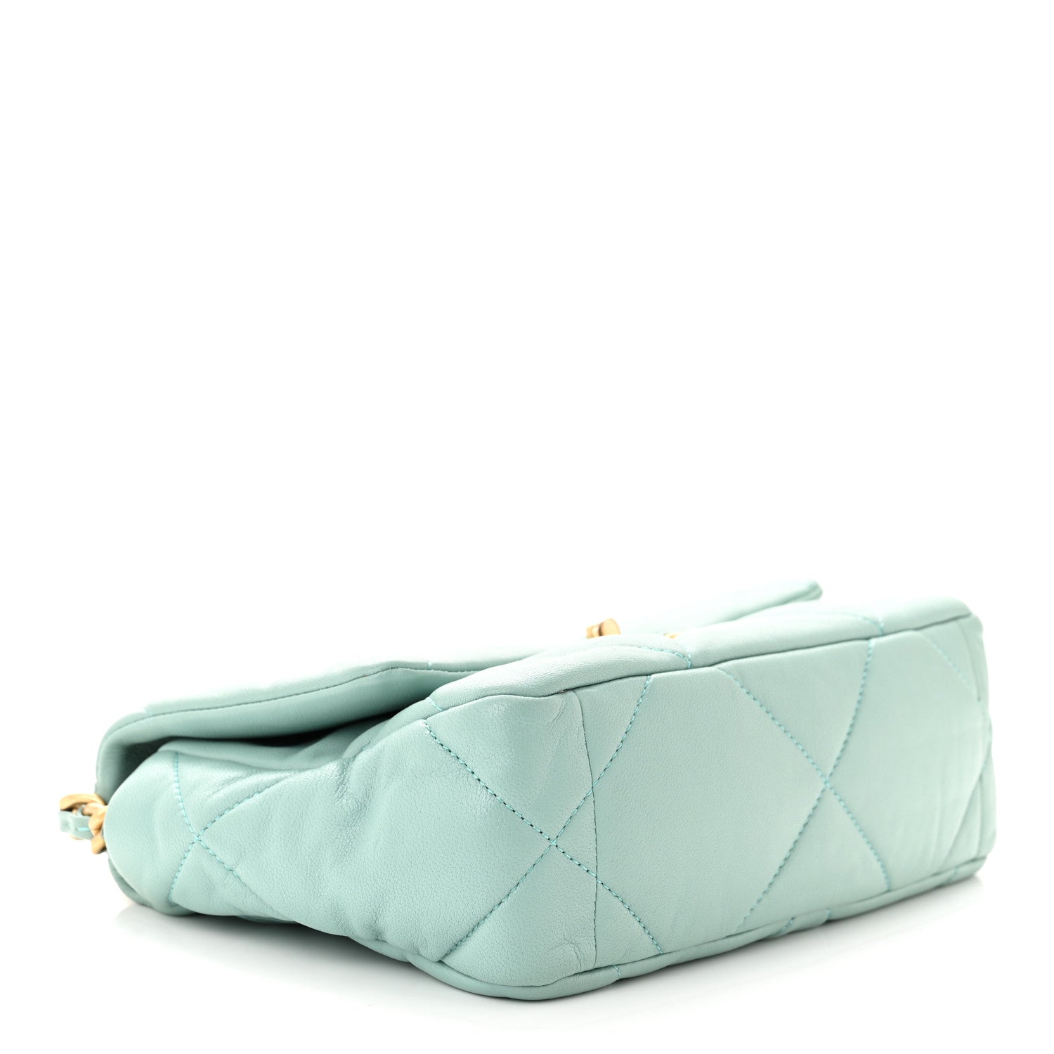 Chanel Lambskin Quilted Medium Chanel 19 Flap Light Green 4 of 11