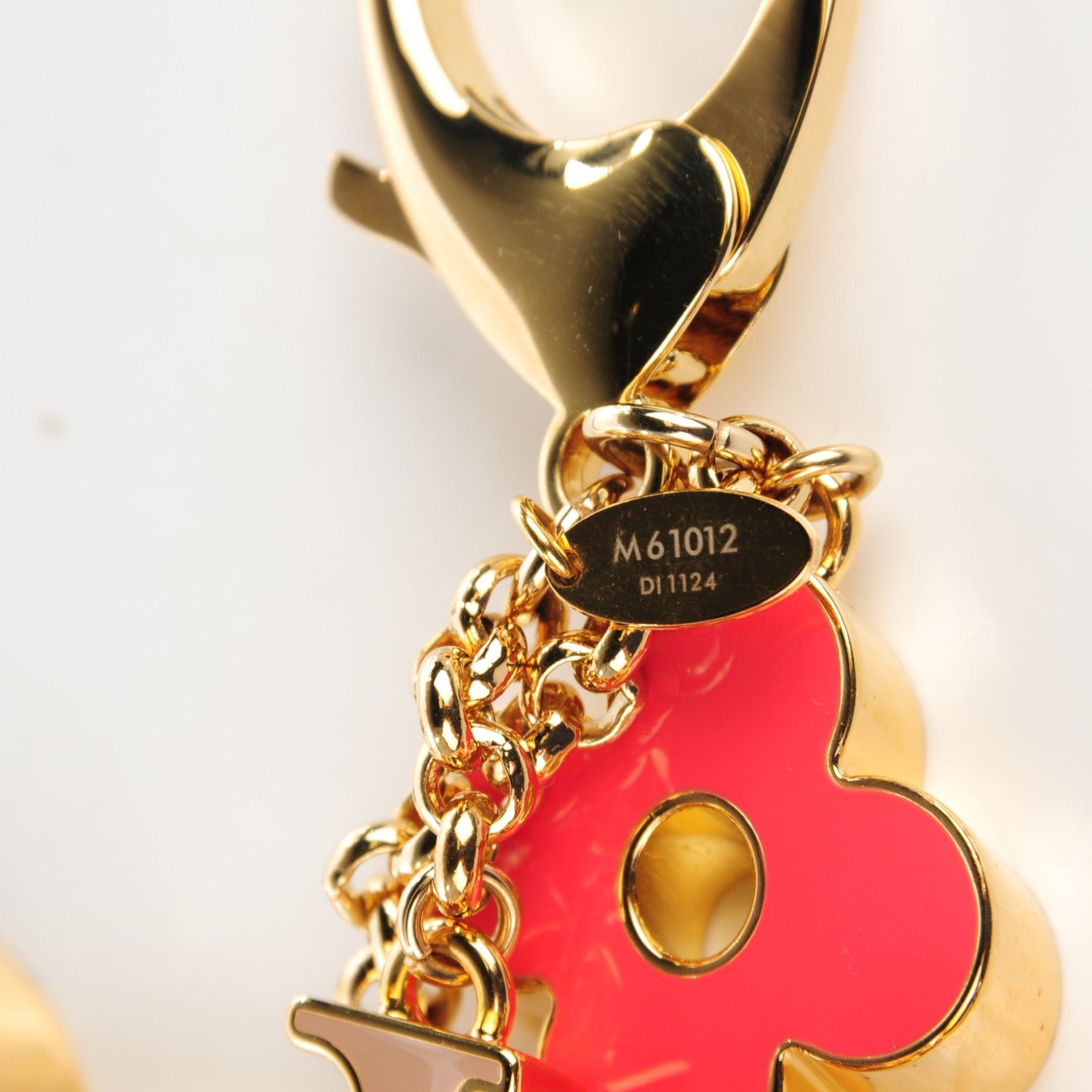 Louis Vuitton Fleur De Monogram Bag Charm Pink 5 of 6