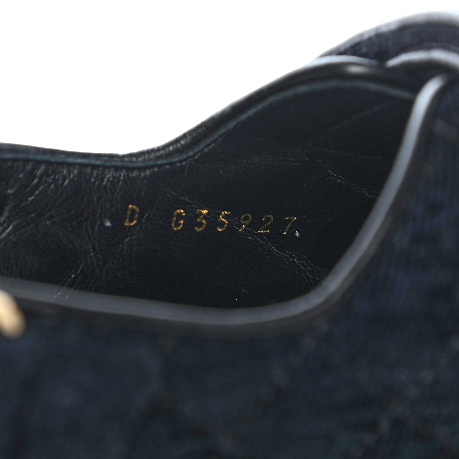 Chanel Velvet Velcro Dad Sandals 40 Navy Blue 8 of 9