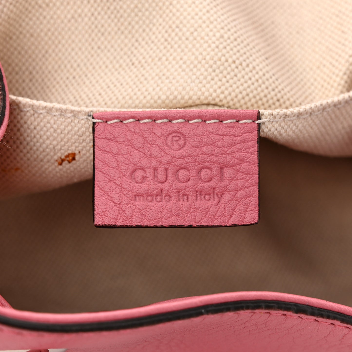 Cellarius Calfskin Medium Bamboo Backpack Glossy Pink