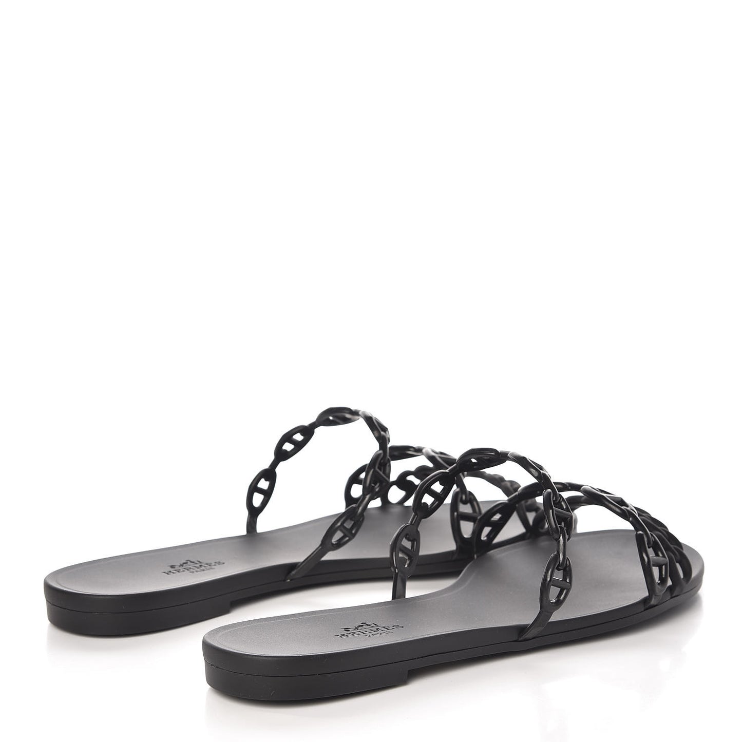 Rubber Chaine d'Ancre Rivage Sandals 39 Black