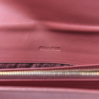 Miu Miu Patent Crocodile Embossed Saint Cocco Lux Continental Flap Wallet Antico 6 of 11