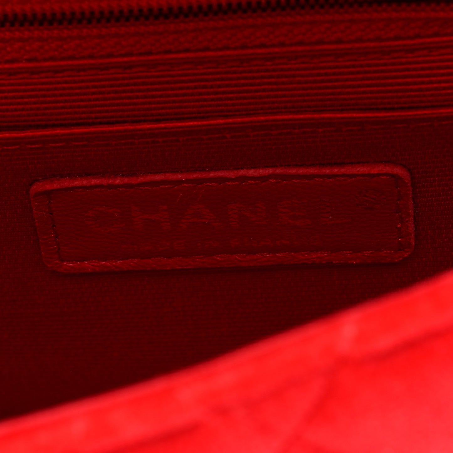 Velvet Quilted Mini Square Flap Red