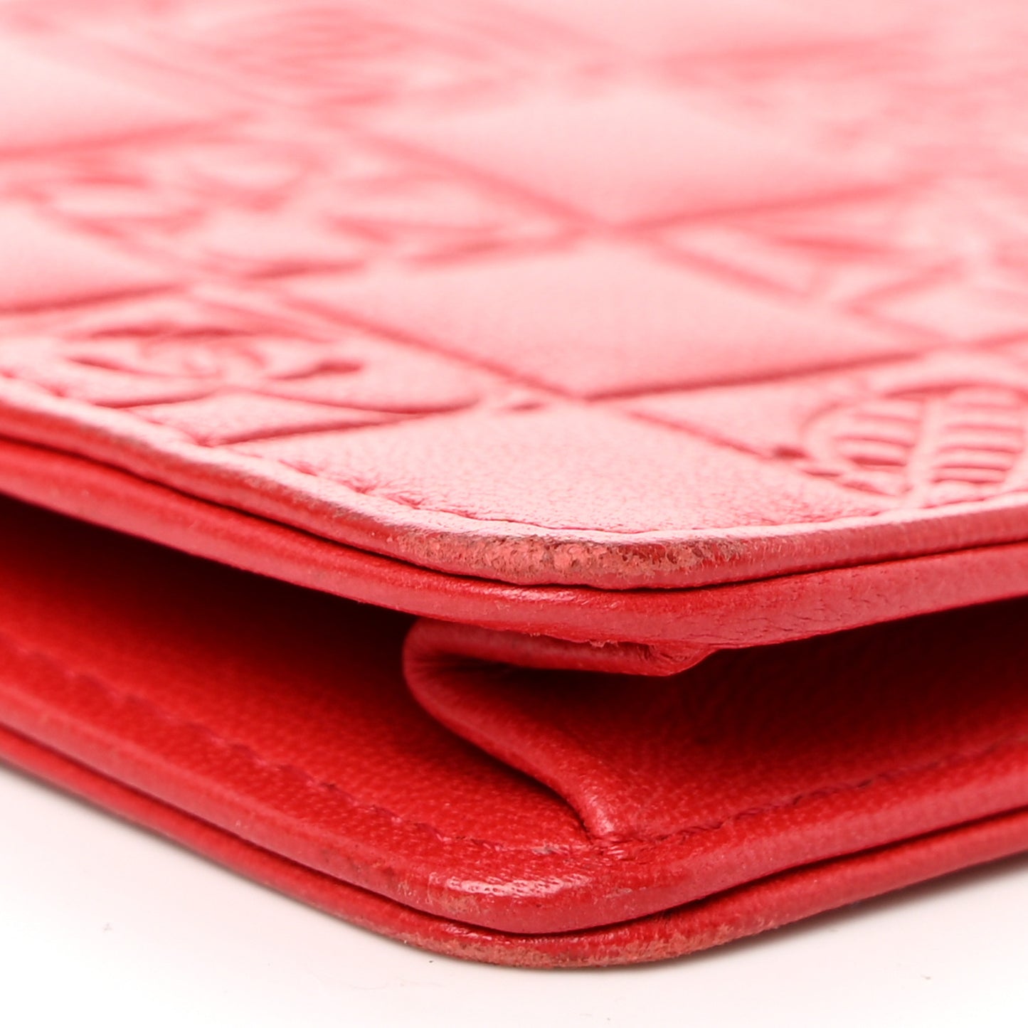 Lambskin Precious Symbols Pochette Red