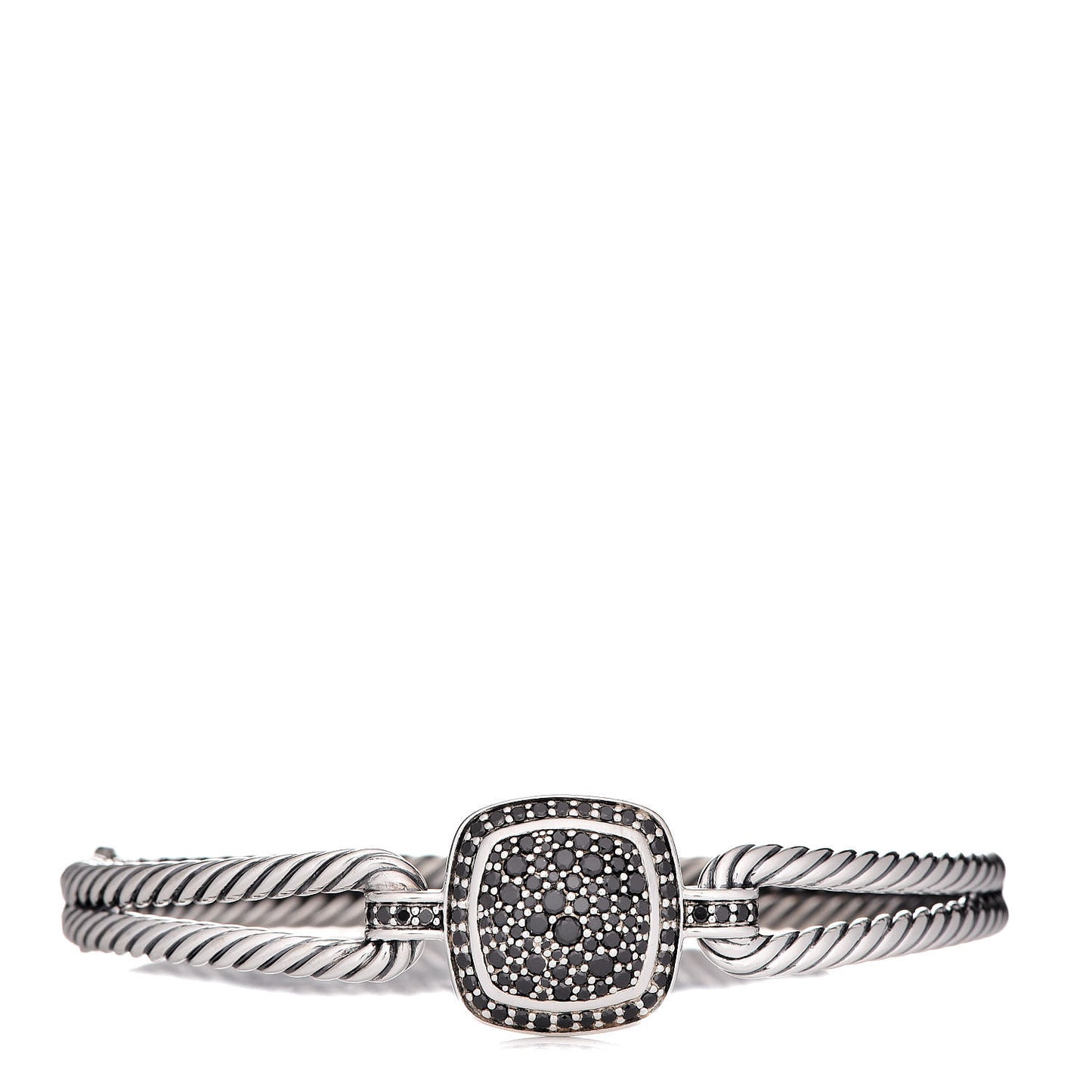 Sterling Silver Black Diamond Albion Cable Bracelet