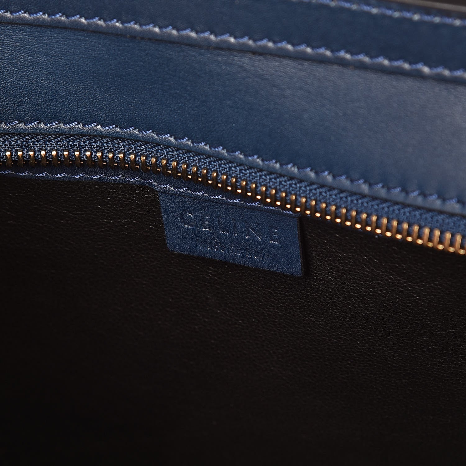 Celine Smooth Calfskin Nano Luggage Ocean Blue 6 of 9