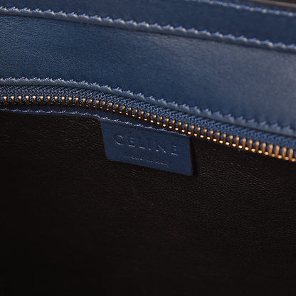 Celine Smooth Calfskin Nano Luggage Ocean Blue 6 of 9