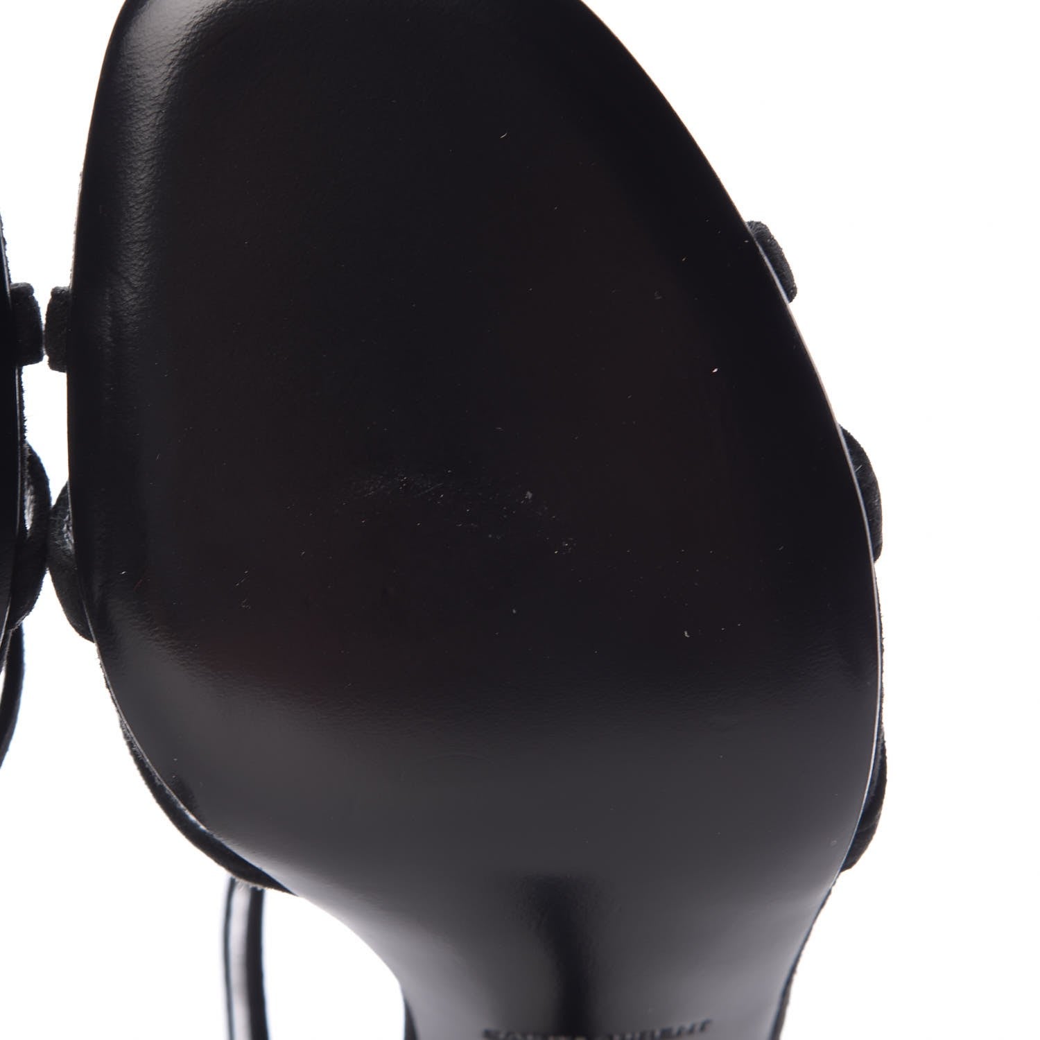 Saint Laurent Kid Scamosciato Jane 105 T Strap Sandals 39 Black 8 of 9