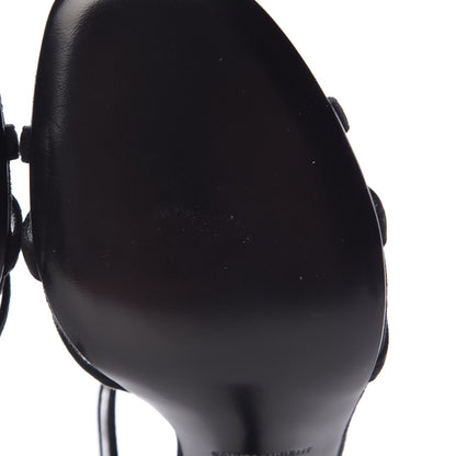 Saint Laurent Kid Scamosciato Jane 105 T Strap Sandals 39 Black 8 of 9