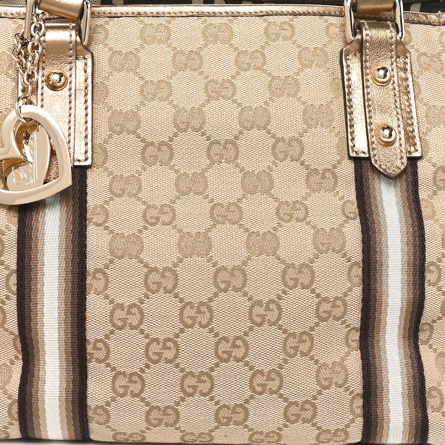 Gucci Monogram Medium Jolicoeur Tote Metallic 8 of 10