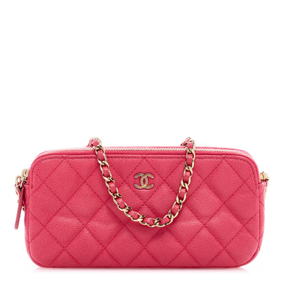 Chanel Caviar Quilted Small Clutch With Chain Pink 1 of 10