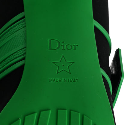 Christian Dior Neoprene Rubber Dior Roller Ballerina Flat 39.5 Black Green 10 of 12