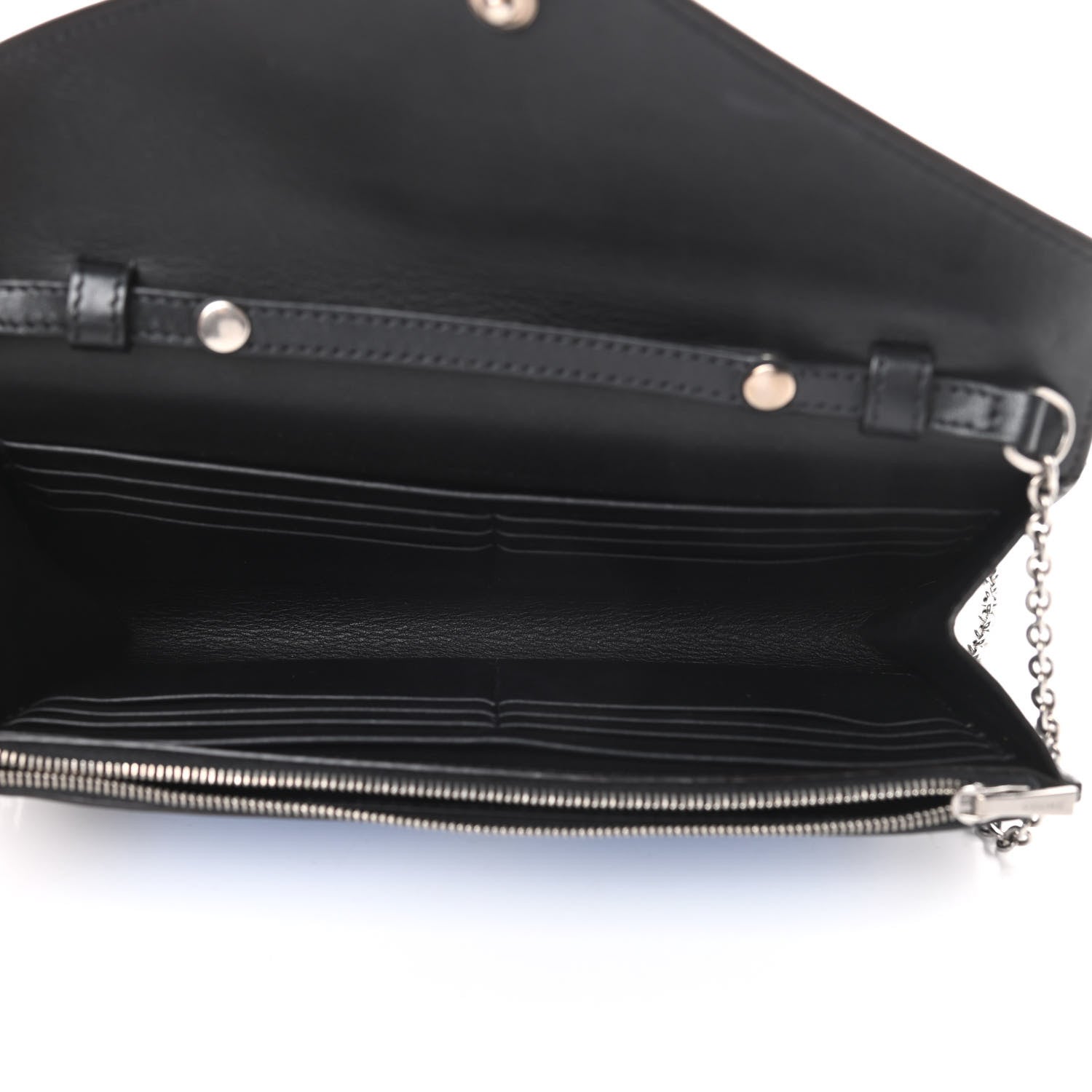 Celine Shiny Calfskin Clutch on a Chain Multicolor 5 of 16