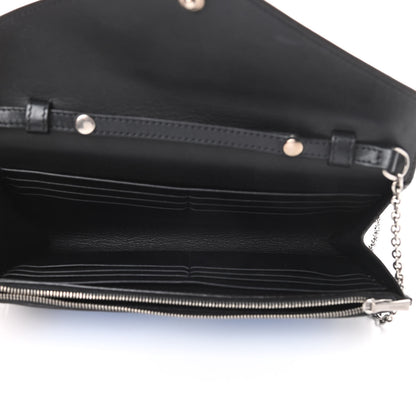 Celine Shiny Calfskin Clutch on a Chain Multicolor 5 of 16