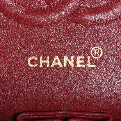 Chanel Lambskin Chevron Quilted Medium Double Flap Black 6 of 12