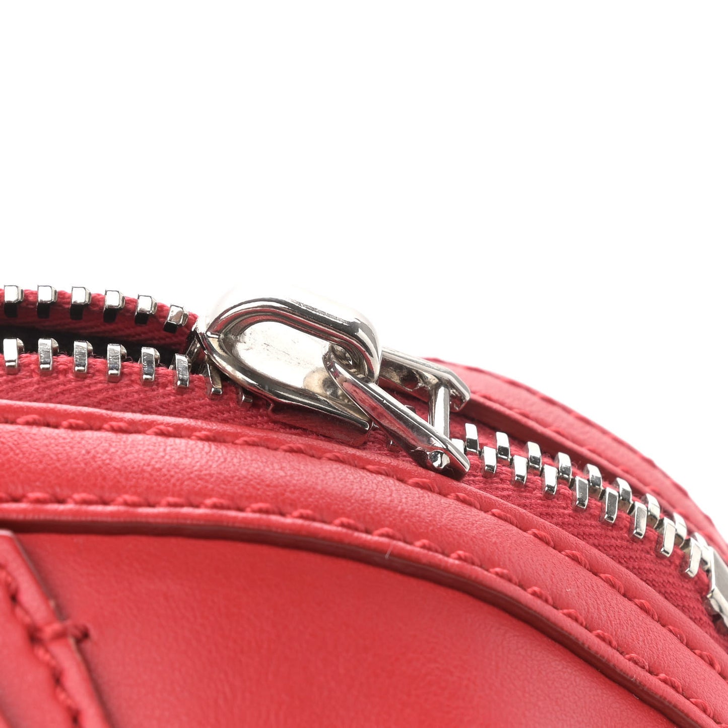 Calfskin Micro Nightingale Logo Strap Red