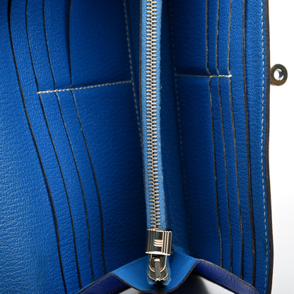 Hermes Epsom Kelly Longue Wallet Bleu Electrique Cobalt 5 of 9