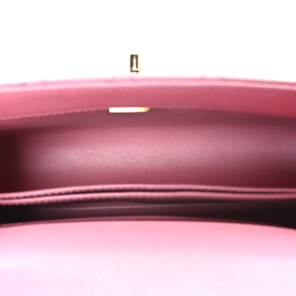 Chanel Caviar Quilted Mini Coco Chain Handle Flap Pink 5 of 11