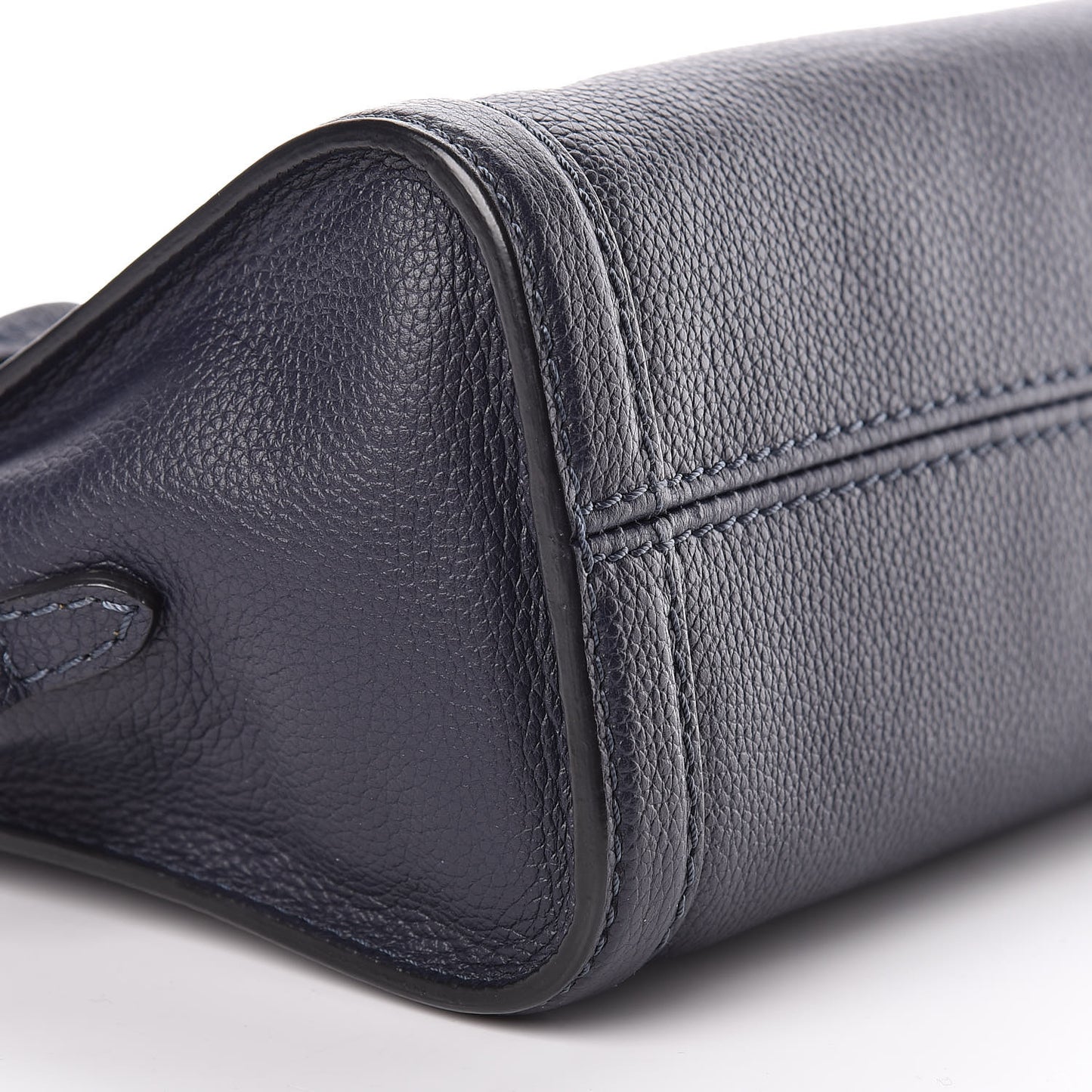 Pebbled Calfskin Mini Padlock Navy