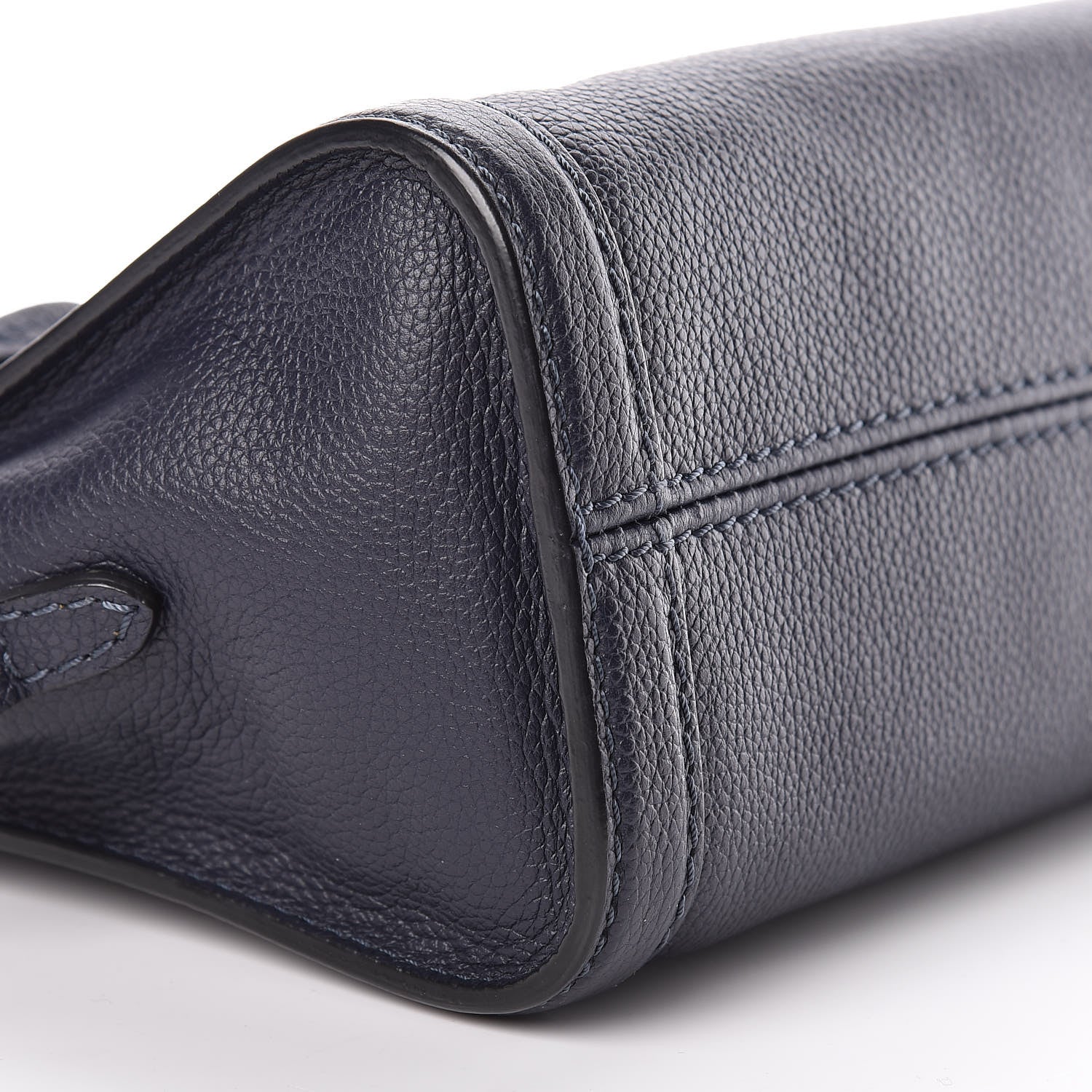 Alexander McQueen Pebbled Calfskin Mini Padlock Navy 9 of 11